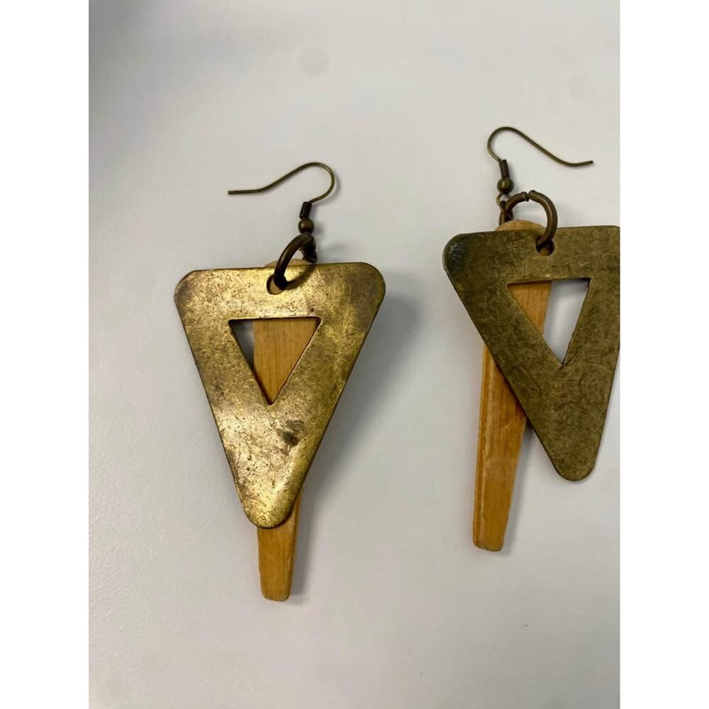 Pierced Earrings Geometric Minimalist Style